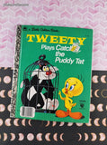 Vintage 1975 Little Golden Book: Tweety Plays Catch the Puddy Tat Hardcover