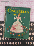 Vintage 1973 Little Golden Book: Walt Disney's Cinderella Hardcover