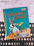 2021 1st Printing Little Golden Book: Bugs Bunny's Birthday Hardcover