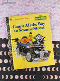 Vintage 1992 Little Golden Book: Count All the Way to Sesame Street Hardcover