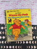 Vintage 1980 Little Golden Book: Winnie-the-Pooh The Special Morning Hardcover