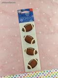 Vintage Mrs. Grossman's Stickers, Footballs, 3 Sheets New & Sealed
