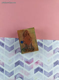 Vintage 1994 Rubber Stampede Looney Tunes "Daffy Duck" 014-D Wooden Block/Rubber Stamp
