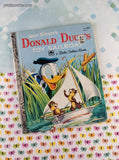Vintage 1954 Little Golden Book: Walt Disney's Donald Duck's Toy Sailboat Hardcover