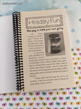Vintage 2002 Gifts in a Jar Holiday Fun Spiral-Bound Softcover, Like New