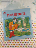 Vintage 1986 1st Printing Puss in Boots Golden Softcover, Like New
