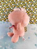 Wind Up Dolls Round One Pink Bunny Rabbit Round 1 Soft 5.5" Plush NWOT