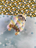 Amuse Round One Rainbow Sloth Round 1 Soft 4" Plush NWOT