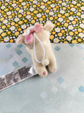 San-X Round One Rilakkuma Teddy Bunny Round 1 Soft 3.5" Plush NWOT