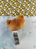 San-X Round One Rilakkuma Brown Teddy Round 1 Soft 2.5" Plush NWOT