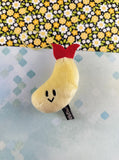 Junk Food Opera Round One Sushi Shrimp Round 1 Soft 2.5" Plush NWOT