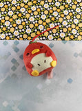 Supermini Round One Apple Penguin Round 1 Soft 2.4" Plush NWOT