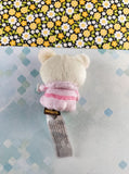 San-X Round One Rilakkuma White Space Teddy Round 1 Soft 3" Plush NWOT