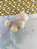 Amuse Round One Rainbow Teddy Round 1 Soft 4" Plush NWOT