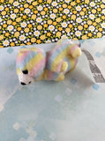 Amuse Round One Rainbow Teddy Round 1 Soft 4" Plush NWOT
