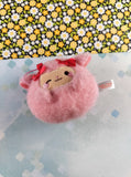 Supermini Round One Fluffy Sheep Pink Round 1 Soft 3" Plush NWOT