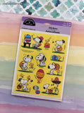 Vintage 1990's Hallmark Peanuts Snoopy Easter Pack/4 Sticker Sheets, New & Sealed