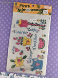 Vintage Provo Craft First Impressions Rub-on Transfer Country Garden NEW