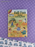Vintage 2001 Dover Little Activity Books: Fall Fun Sticker Activity Book Softcover