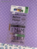 Vintage Sticko Phrase Cafe A Mother's Love Binder Sticker Sheet, New & Sealed