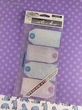 Vintage Sticko Vellum Stickers, Blue/Purple Tags, 1 Sheet New & Sealed