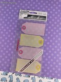 Vintage Sticko Vellum Stickers, Pink/Yellow Tags, 1 Sheet New & Sealed