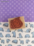 Vintage Suzy's Zoo #A1303D Make a Wish 4-Leaf Clover Cute Lil' Piggy Wooden Block/Rubber Stamp