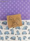 Vintage Stamps by Judith #F-166 Bunny Ears Wooden Block/Rubber Stamp