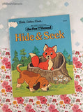 Vintage 1981 Walt Disney's The Fox and the Hound Hide & Seek Little Golden Book Softcover