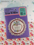 Vintage Designs for the Needle Trim 'n Wire Birth Announcement Counted Cross Stitch Kit NEW