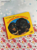 Vintage 1984 Puppies and Friends Happy Animals Series Brimax Miniature Board Book Hardcover