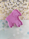 Vintage 1990 Wilton Easter Sheep Lamb Purple Plastic Cookie Cutter, Like New