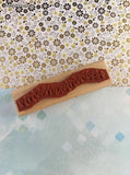 Vintage 1998 Stampin' Up Here Kitty Kitty Wooden Stamp Block CLEAN