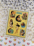 Vintage Hallmark Walt Disney's Pocahontas Meeko Full Sticker Sheet, Unused