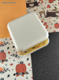 Halloween Bamboo Fibre Small Square Storage Container w/Lid, Clean