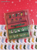 Vintage Christmas Foam Rubber Stamp Set, Clean & Unused