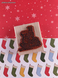 Vintage 2006 Stampin' Up! Christmas Toys Teddy Wooden Block/Rubber Stamp