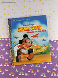 Vintage 1993 Little Golden Book: Walt Disney's Mickey Mouse Heads for the Sky Hardcover