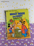 Vintage 1978 Little Golden Book: Walt Disney's Mickey Mouse and Goofy the Big Bear Scare Hardcover
