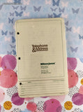 Vintage 1984 Wilson Jones Information Organizers Telephone & Address Refill Pages Pack/80 Pages