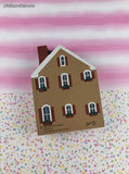 Vintage 1989 The Cat's Meow Series VII Old Franklin Book Shop Wooden Block