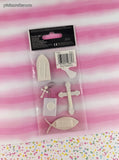 Sandylion Essentials Jesus Fish SHINY Church 3-Dimensional Sticker Pack, New/Sealed