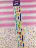 Vintage Sandylion Sticker Borders Beach Fun Large Full Sticker Sheets Set/2, New & Sealed