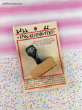 RARE Vintage 1987 Inkadinkado  "Beam Me Up, Scotty" Wooden Block/Rubber Stamp w/Handle NEW & Sealed
