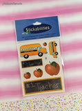 Stickabilities Back to School Set/2 Full Sticker Sheets, New & Sealed