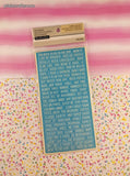 Recollections Planner Accessories Blue Affirmations Set/243 Stickers, New & Sealed