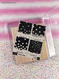 Vintage 2006 Stampin' Up! Gently Falling Wooden Block/Rubber Stamp Set/4 Unmounted
