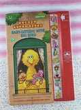 Vintage 1993 Sesame Street Sound Story Books, Baby-Sitting with Big Bird Hardcover