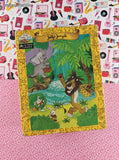 Vintage 1989 Little Golden Book Land Jolly Jungle 25-Pc Jigsaw Puzzle, Complete in Box