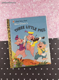 Vintage 2004 Little Golden Book: Walt Disney's Three Little Pigs, Hardcover, Like New